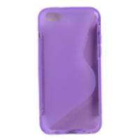 S-Line Flexible TPU Cover Case for iPhone 5C Purple