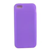 Protective Soft Silicone Back Case Cover for iPhone 5C Purple