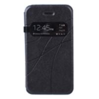 Protective Folio Leather Case Cover for iPhone 4G/4S Black