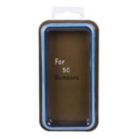 Two-Tone Protective Bumper Case for iPhone 5C Light Blue + Black