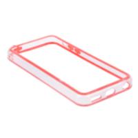 Transparent Protective Bumper Case for iPhone 5C Red