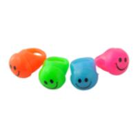 4 in 1 Smiley Face Jelly LED Flashing Finger Ring