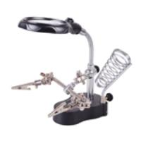 Helping Hand Magnifier with LED Lights & Soldering Iron Stand Holder