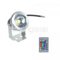 Colorful 10W 12V Underwater Waterproof Warm White LED Reflector + Remo