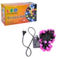 50 LED Twinkle String Lights for Christmas Party Pink