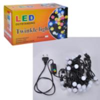 50 LED Colorful Twinkle String Lights for Christmas Party White