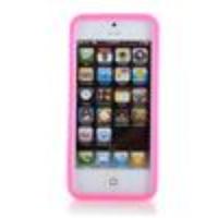 Protective Silicone Bumper Frame Case for iPhone 5 (Pink)