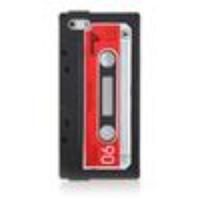 Retro Cassette Tape Silicone Case for iPhone 5 (Black)