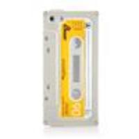 Retro Cassette Tape Silicone Case for iPhone 5 (Beige)