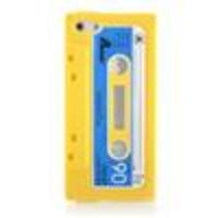 Retro Cassette Tape Silicone Case for iPhone 5 (Yellow)