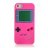 GameBoy Console Style Silicone Protective Case for iPhone 5 (Peach)