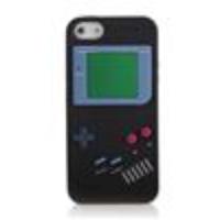 GameBoy Console Style Silicone Protective Case for iPhone 5 (Black)