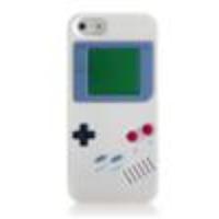 GameBoy Console Style Silicone Protective Case for iPhone 5 (White)