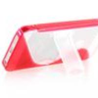 Protective TPU Case with Retractable Stand for iPhone 5 (Red)