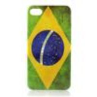 Brazilian Flag PVC Protective Case for iPhone 4