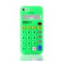 Calculator Style Protective Silicone Case for iPhone 5 (Green)