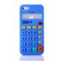 Calculator Style Protective Silicone Case for iPhone 5 (Dark Blue)