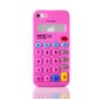 Calculator Style Protective Silicone Case for iPhone 5 (Peach)