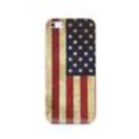 Retro American Flag Pattern PVC Protective Case for iPhone 5