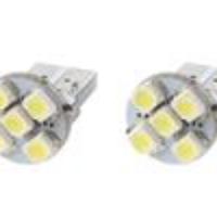 T10 0.5W 5-LED 1210 SMD 50LM 6000-7000K Pure White Car LED Light (Pair)