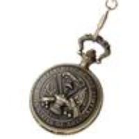 Retro Axe Alloy Pocket Watch w/ Chain