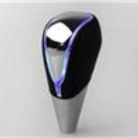 Universal Car PU Leather Touch-emitting Blue LED Shift Knob