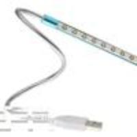 1W 10*LED 100LM Touch Switch 7500K Cool White USB LED Light Lamp