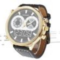 SHIWEIBAO A1052 Men's Round Dial Quartz Wrist Watch