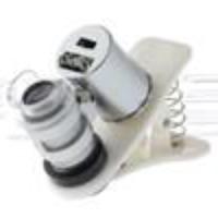 Universal Clip-on 60X Microscope w/ LED Light & Currency Detector