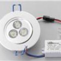 3W 3-LED 90LM 6000-6500K Pure White LED Ceiling Lamp/Down Light