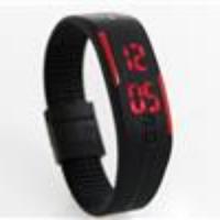 S1 Unisex TPU Band Red LED Digital Wrist Watch