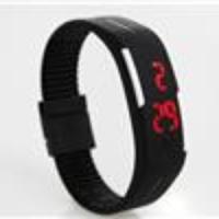 S1 Unisex TPU Band Red LED Digital Wrist Watch