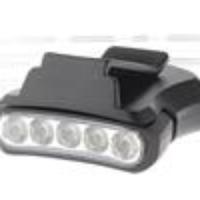 SB-005 Clip-on 5*LED 1-Mode 50LM 6500K Pure White LED Cap Lamp