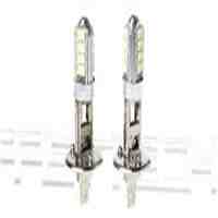 H1 2W 12*LED 120LM 6500K Pure White LED Car Light (Pair)