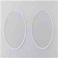 42mm Glass Lens for LED Flashlights DIY (2-Pack)