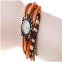 Braided Winding Wrap Women's Analog Quartz Wrist Watch