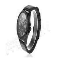 NAVIFORCE 9055 Men's Leather Band Quartz Wrist Watch