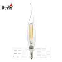 UltraFire E14 4W 4*LED 360LM 3200K Warm White LED Filament Candle Light Bulb