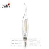 UltraFire E14 2W 2*LED 180LM 3200K Warm White LED Filament Candle Light Bulb