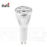 UltraFire GU10 3W 3*LED 130LM 5500K Pure White LED Light Bulb