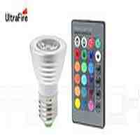 UltraFire E27 3W 1*LED 80LM RGB LED Decorative Spotlight