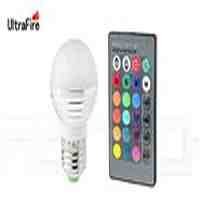 UltraFire E27 3W 1*LED 90LM RGB LED Light Bulb