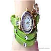 Crystal Winding Band Women's Analog Wrist Watch