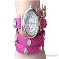 Crystal Winding Band Women's Analog Wrist Watch