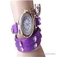 Crystal Winding Band Women's Analog Wrist Watch