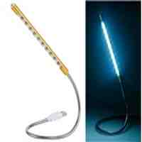 KI-610 1W 5V Super Bright Eye-friendly USB Touch LED Light (Gold)