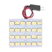 Super Bright 24 LED White Car Interior Light (White)