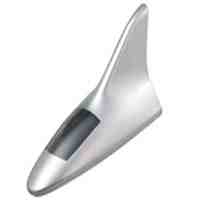 Solar Shark Fin LED Alarm Light (Silver)