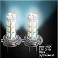 H7 18 x 5050 White Car LED Light 2pc Set 