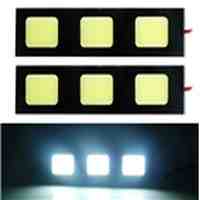 Super Bright 3-LED COD White Daytime Running Lights 2pc Set  